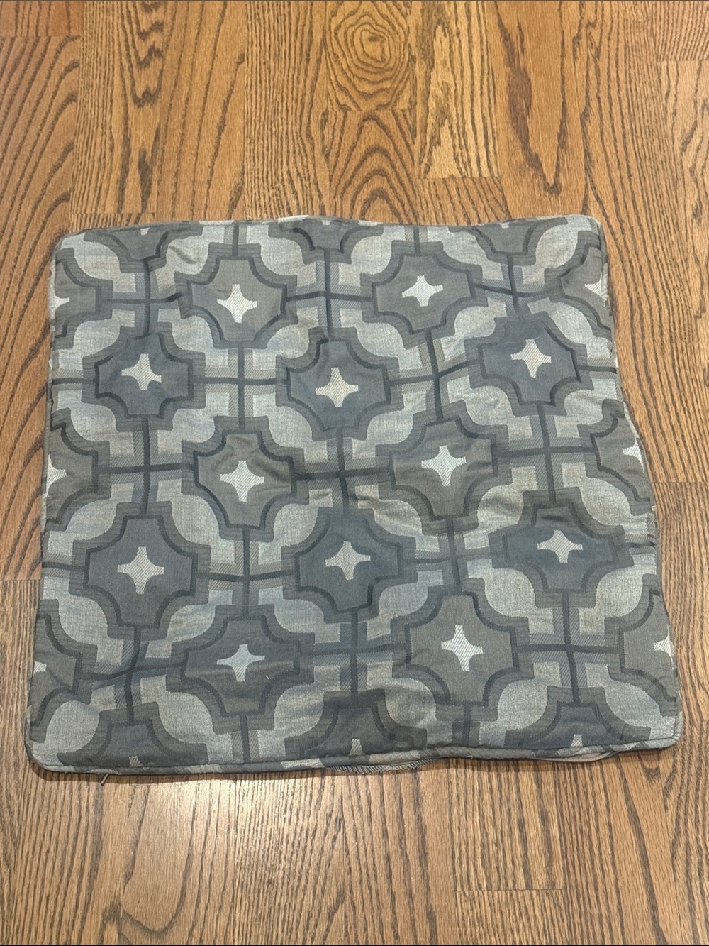 Mitchell Gold + Bob Williams Gray Geometric Pattern Throw Pillow Cover